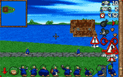 Screenshot of 3D Lemmings (DOS)