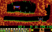 Screenshot of Lemmings (DOS)