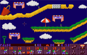 Screenshot of Lemmings 2 (DOS)